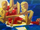 Art Exhibit - Form/Contrast by Mensah Bey & Christopher Kozak | Art Curation by Mensah Bey | MacArthur Center in Norfolk. Item composed of canvas