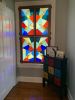 Indoor stained glass shutters | Ornament in Decorative Objects by Annie Sinton Glass. Item composed of wood and synthetic