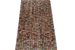 1960s Vintage Art Deco Runner in Multicolor Geometric | Area Rug in Rugs by Rug and Kilim