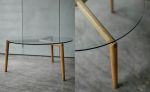 Inflexion Oak | Coffee Table in Tables by Lex Stobie. Item made of oak wood with glass