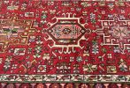 Vintage Red Tribal 3X13 Karajeh Persian Runner Rug | Rugs by Magic Rugs. Item made of cotton