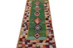 Vintage Azilal Moroccan Rug, with Colorful Geometric Pattern | Area Rug in Rugs by Rug and Kilim