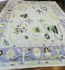 Whimsical Floral & Abstract Wool Rug – Lavender | Area Rug in Rugs by Sitara Rugs. Item made of wool works with contemporary & eclectic & maximalism style