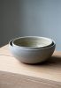 Stoneware Nesting Bowl Set "Concrete" | Dinnerware by Creating Comfort Lab. Item composed of stoneware