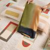 Olyv Brown Green Handloom Merino Throw | Linens & Bedding by Studio Variously. Item made of wool