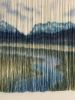 Mount Timpanogos Fiber Art Tapestry | Sleeping Princess Utah | Wall Hangings by Wallflowers Hanging Art. Item made of oak wood with wool works with boho & mid century modern style
