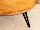 Solid Wood Round Coffee Table , Handmade Custom COffee Table | Tables by OzzWoodArt. Item made of wood compatible with mid century modern and contemporary style