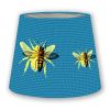 Buzzing Bees Lampshade | Flush Mounts by Ri Anderson. Item made of aluminum