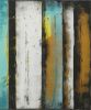 Turquoise Panels | Oil And Acrylic Painting in Paintings by Ronald Hunter | Roxier Art Gallery in Rotterdam. Item composed of wood & canvas compatible with modern style