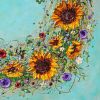 Garden Treasures | Oil And Acrylic Painting in Paintings by DaggArt. Item composed of canvas & synthetic