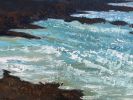 Breaking Through - Modern Seascape Painting | Oil And Acrylic Painting in Paintings by Filomena Booth Fine Art. Item composed of canvas compatible with contemporary and coastal style