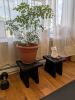 Yakisugi Barnwood Stool, Reclaimed Plantstand, Wabi sabi | Plant Stand in Plants & Landscape by Paul's Green Barn | Machias Yoga and Wellness in Machias