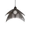 Pendant Light, Steel Wire Mesh Floral #3 - LARGE  24" x  11" | Pendants by Anne Lindsay Studio. Item made of steel works with contemporary & industrial style