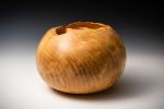 Quilted Maple Vessel | Sculptures by Louis Wallach Designs. Item composed of maple wood