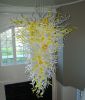 "Cherry Creek" ~ Blown Glass Chandelier Lighting | Chandeliers by White Elk's Visions in Glass - Glass Artisan, Marty White Elk Holmes & COO, Jo Pierce