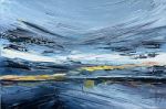 Coastal dreamscape | Mixed Media by Lisa Elley ART. Item made of canvas works with contemporary style