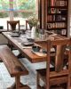 The Harper | Dining Table in Tables by Lumber2Love. Item made of oak wood with steel works with mid century modern & contemporary style