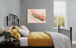 Elmhurst Sunset in Washi | Oil And Acrylic Painting in Paintings by Jan Sullivan Fowler. Item composed of paper and synthetic