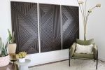 Geometric Wood Art, Wood Wall Art, Rustic Wall Art, Wood Art | Wall Sculpture in Wall Hangings by Blank Space Studios