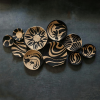 10 Pieces Natural Baskets for Boho Wall Decor | Decorative Plate in Decorative Objects by Sarmal Design. Item composed of bamboo in boho or contemporary style