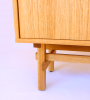 Dovetailed Credenza | Storage by Greg Palombo. Item composed of oak wood in mid century modern or contemporary style