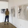 Departure(32), Departure(33) | Drawings by Lisa Bergant Koi | Bar Marco in Pittsburgh. Item composed of synthetic