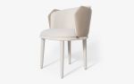 Fold Upholstered Dining Chair | Chairs by LAGU. Item made of fabric compatible with modern style
