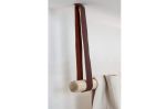 Mahogany Leather Suspension Strap | Storage by Keyaiira | leather + fiber | Artist Studio in Santa Rosa. Item made of leather