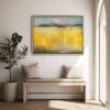 Marigold Sound | Oil And Acrylic Painting in Paintings by Victoria Primicias. Item made of wood with canvas works with minimalism & contemporary style