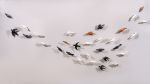 Flock in flight pattern | Wall Sculpture in Wall Hangings by Susan Hostetler Studio. Item composed of ceramic
