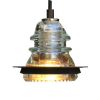 Railroadware - Insulator Lights at Old Town Pizza | Pendants by RailroadWare Lighting Hardware & Gifts | Old Town Pizza in Roseville. Item made of metal with glass