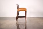Ecco Stool from Costantini, Bar or Counter Height | Accent Chair in Chairs by Costantini Design. Item made of walnut & fabric