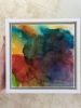 through a collection of raindrops | Mixed Media in Paintings by Megan Spindler. Item made of canvas