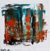 "Urban Dreamscape" | Oil And Acrylic Painting in Paintings by Shirly Maimom Art. Item made of canvas works with contemporary & art deco style