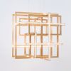 CUBE chandelier | Chandeliers by Next Level Lighting. Item made of oak wood