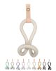 Ceramic, Leather & Brass Infinity Wall Hook - Minty Green | Hardware by Alissa Goss Ceramics & Pottery. Item made of brass with ceramic works with boho & minimalism style