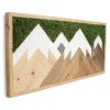 Mountain Live Moss Wall Art | Wall Hangings by Moss Pure. Item made of wood compatible with contemporary and industrial style