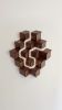Cubic 005 | Wall Sculpture in Wall Hangings by Ana Salazar Atelier. Item composed of walnut and cotton in minimalism or contemporary style