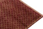 1960s Vintage distressed rug in Red & Beige-Green Geometric | Area Rug in Rugs by Rug and Kilim
