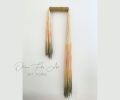 Southern color tassels/ bamboo | Tapestry in Wall Hangings by Olivia Fiber Art. Item composed of bamboo & wool compatible with contemporary and country & farmhouse style