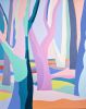 Dreamy abstract forest artwork 'Lost in sweet dream' | Oil And Acrylic Painting in Paintings by Amy Kim. Item composed of canvas and synthetic