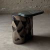 Marble & Steel Side Table — Colgado, Nitush Aroosh | Tables by Nitush Aroosh. Item composed of steel and marble in contemporary or eclectic & maximalism style