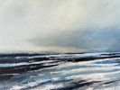 Windward - Moody seascape painting on canvas | Oil And Acrylic Painting in Paintings by Filomena Booth Fine Art. Item made of canvas works with contemporary & coastal style
