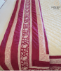 Maroon Statement Single Quilt | Linens & Bedding by Jaipur Bloc House. Item composed of cotton