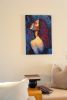 Nocturna | Oil And Acrylic Painting in Paintings by J Max Art. Item made of canvas compatible with contemporary and eclectic & maximalism style
