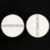 Circular Wall Art Set Of 2 Geometric Abstract Artwork | Wall Sculpture in Wall Hangings by Elizabeth Prince Ceramics. Item composed of ceramic and fiber in eclectic & maximalism or industrial style