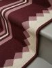 Handwoven Woolen Maroon Runner Rug | Rugs by Evergreen Carpets. Item made of wool works with boho & minimalism style
