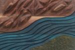 River Through The Highlands: 32" Diameter | Wall Sculpture in Wall Hangings by Craig Forget. Item composed of walnut in boho or mid century modern style