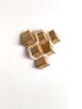 Cubic 004 | Wall Sculpture in Wall Hangings by Ana Salazar Atelier. Item composed of oak wood and cotton in minimalism or contemporary style