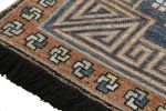 Rug & Kilim’s Khotan inspired rug in Brown & Blue Geometric | Area Rug in Rugs by Rug and Kilim. Item composed of wool